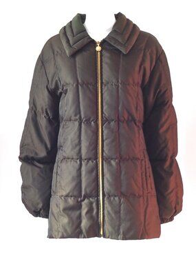 Gianni Versace GV Versatile Couture 1990's Bronzed Umber Goose Down Coat - Italy
